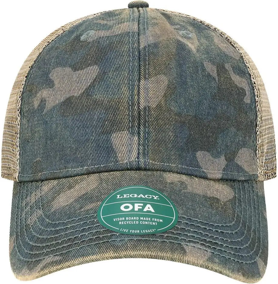 Legacy Ofa Old Favorite Trucker Cap - Navy Field Camo Java - Multi-colored / one Size Fits Most