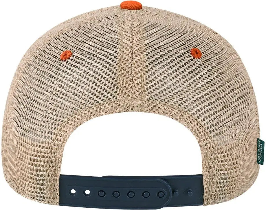 Legacy Ofa Old Favorite Trucker Cap - Navy Orange Khaki - one Size Fits Most