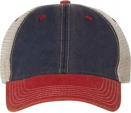 Legacy Ofa Old Favorite Trucker Cap Navy Scarlet Red Khaki / 6 5/8’’ 7 3/8’’