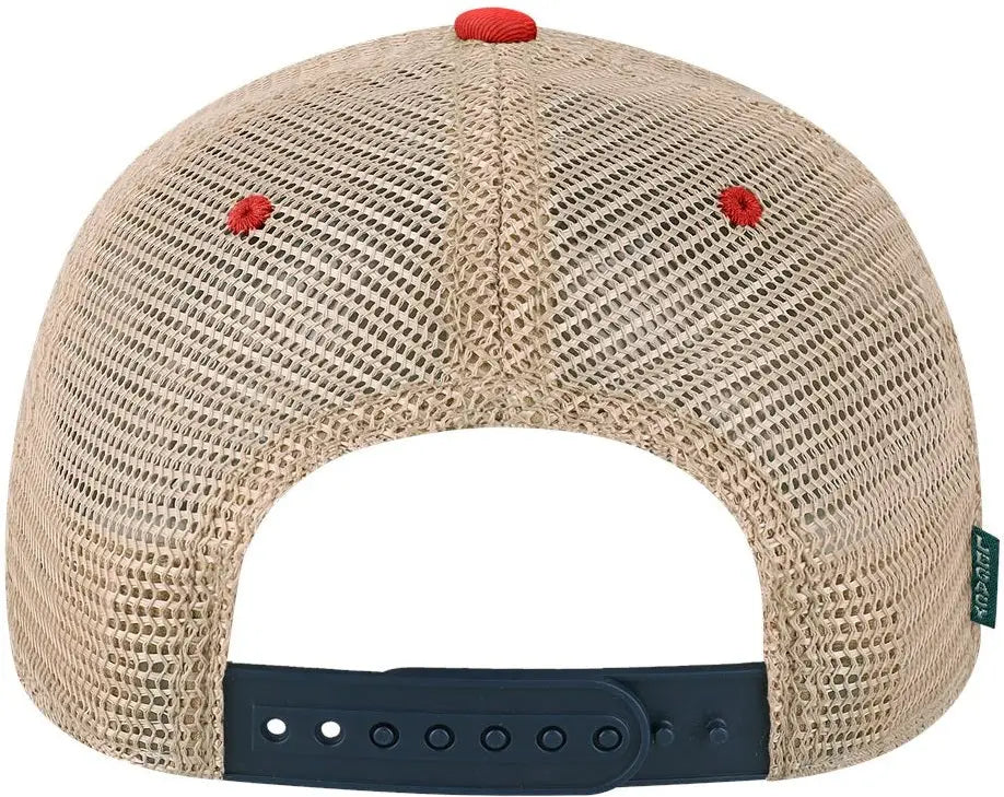 Legacy Ofa Old Favorite Trucker Cap - Navy Scarlet Red Khaki
