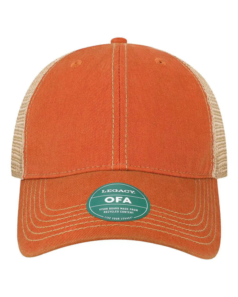 Legacy Ofa Old Favorite Trucker Cap - Orange Khaki - one Size Fits Most