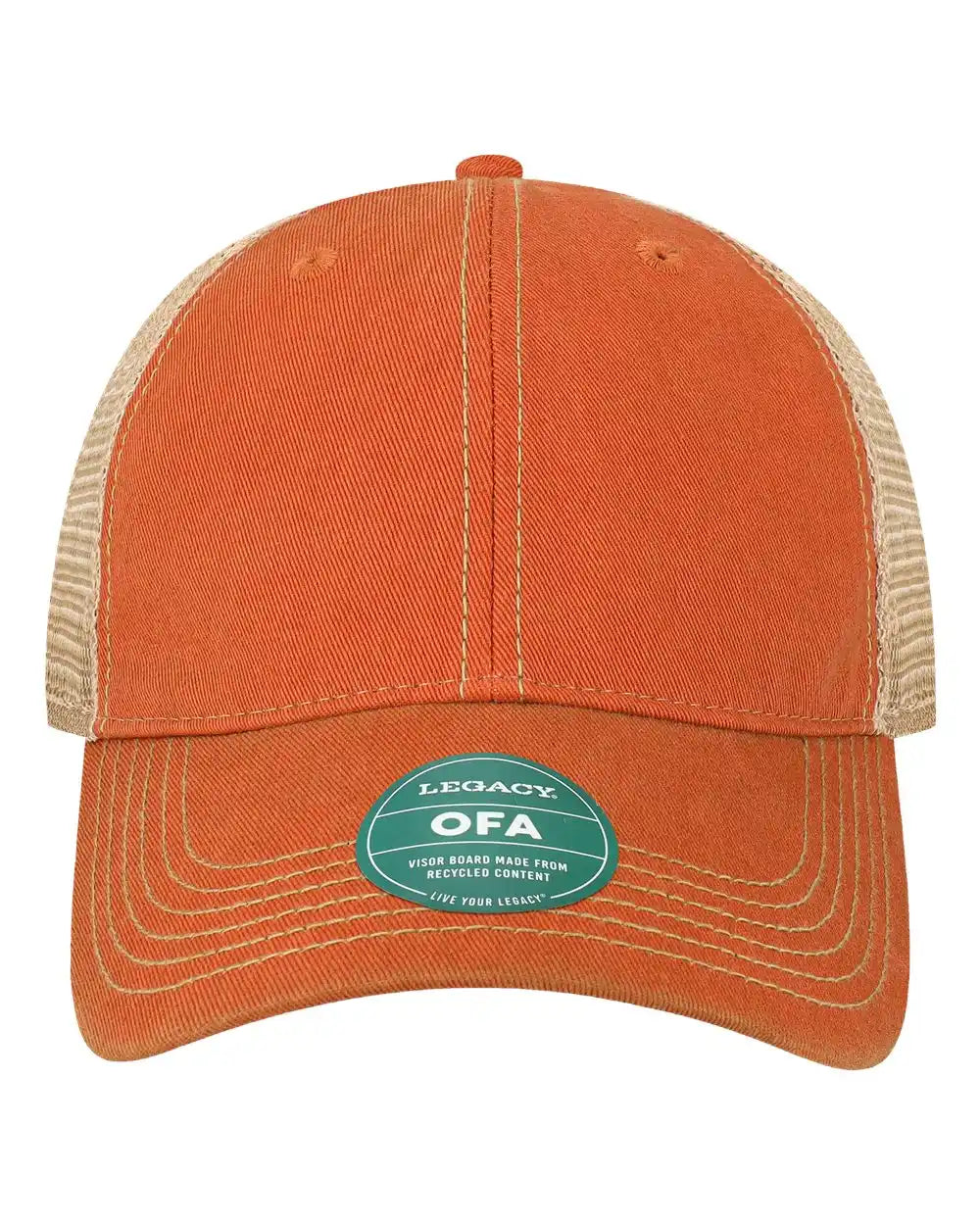 Legacy Ofa Old Favorite Trucker Cap - Orange Khaki - Orange/ / Adjustable