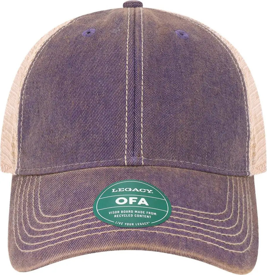 Legacy Ofa Old Favorite Trucker Cap - Purple Khaki - one Size Fits Most