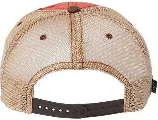 Legacy Ofa Old Favorite Trucker Cap - Red Stripe Khaki - 6 5/8’’ - 7 3/8’’