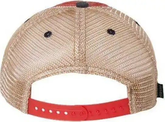 Legacy Ofa Old Favorite Trucker Cap Scarlet Red Navy Khaki / 6 5/8’’ 7 3/8’’