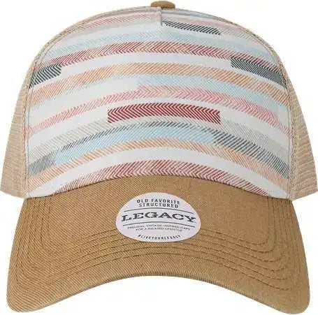Legacy Ofafp Old Favorite Five-panel Trucker Cap - Fabric Stripes - Multi-colored / one Size Fits Most