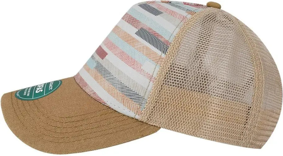 Legacy Ofafp Old Favorite Five-panel Trucker Cap - Fabric Stripes - Multi-colored / one Size Fits Most