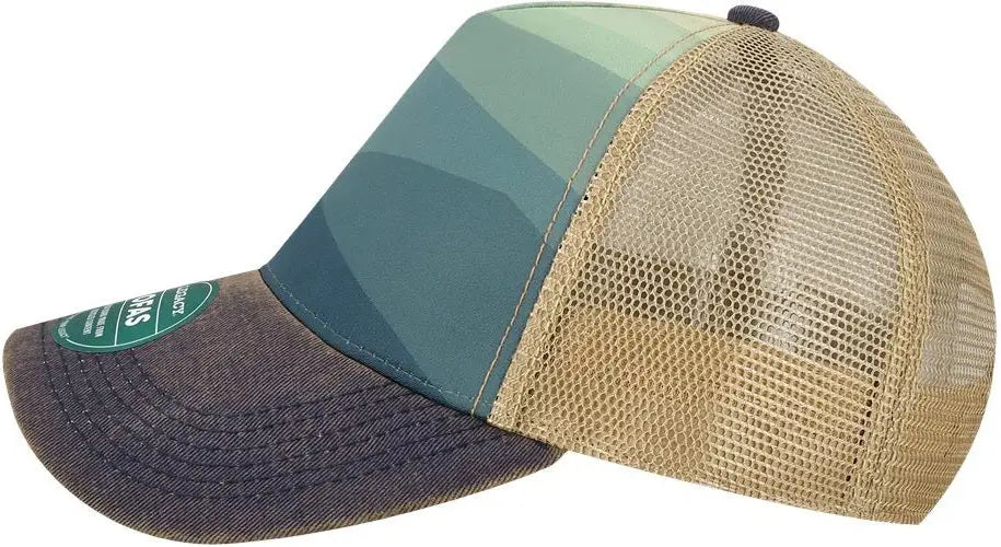 Legacy Ofafp Old Favorite Five-panel Trucker Cap - Rolling Mountains - one Size Fits Most
