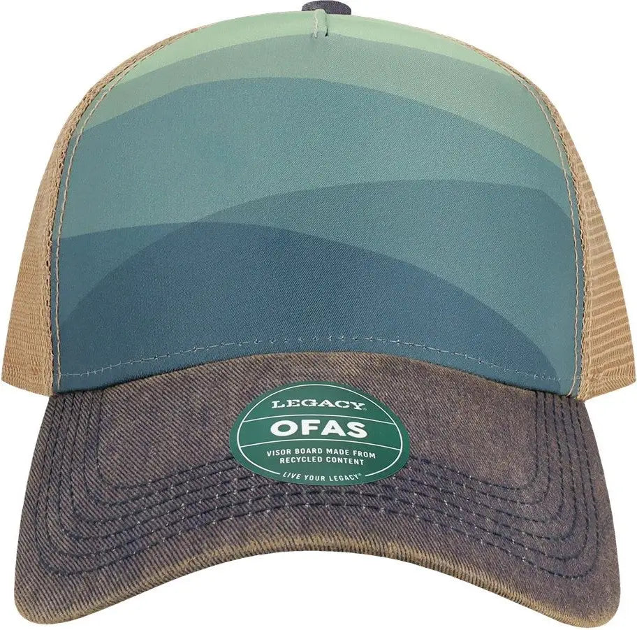 Legacy Ofafp Old Favorite Five-panel Trucker Cap - Rolling Mountains - one Size Fits Most