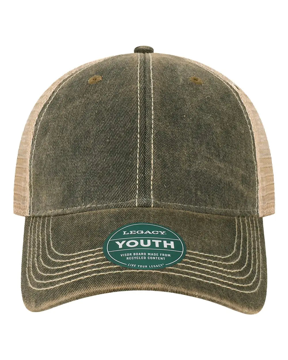 Legacy Ofay Youth Old Favorite Trucker Cap - Black Khaki - one Size Fits Most