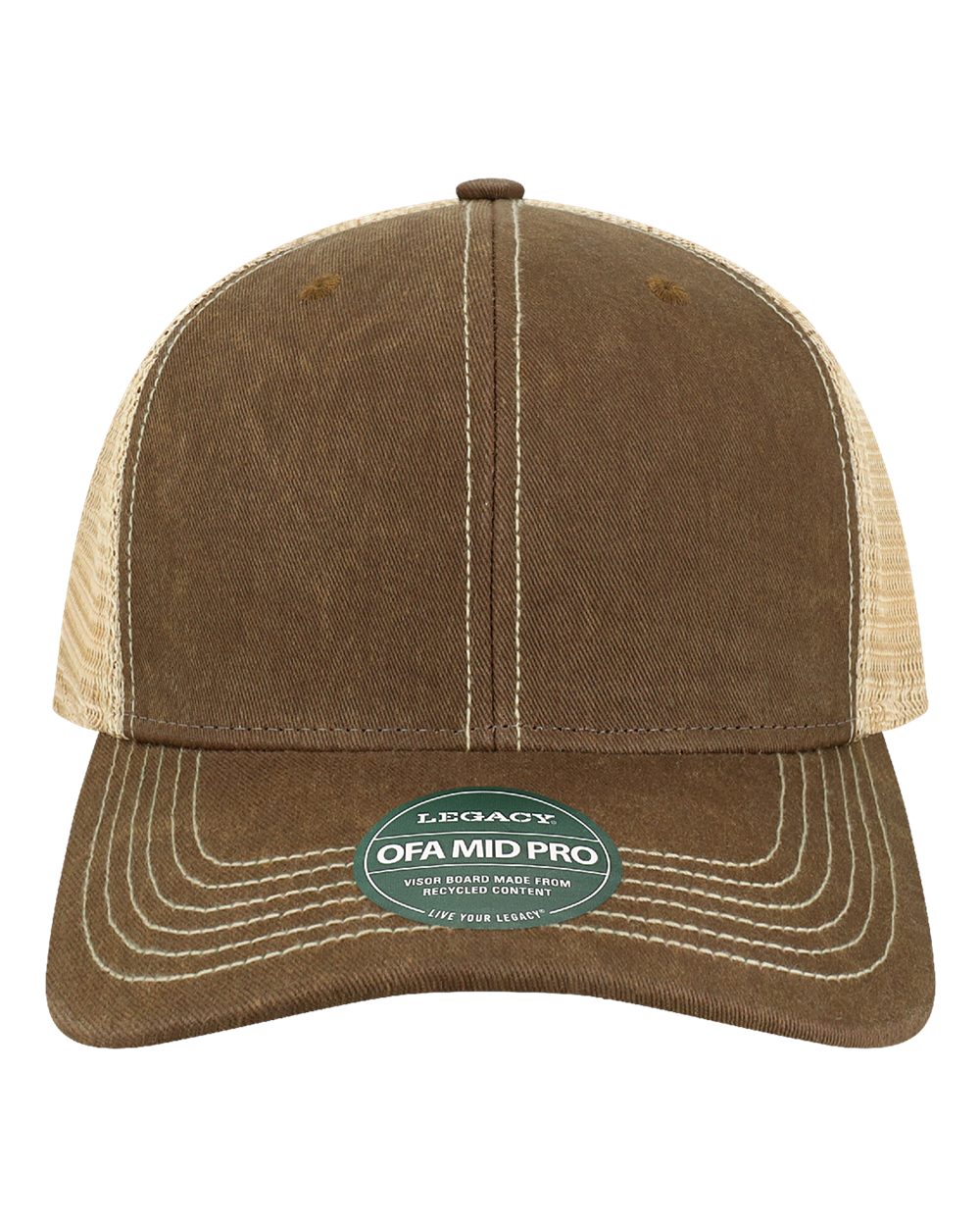 Legacy Ofmps Old Favorite Mid Pro Trucker Cap - Brown Khaki