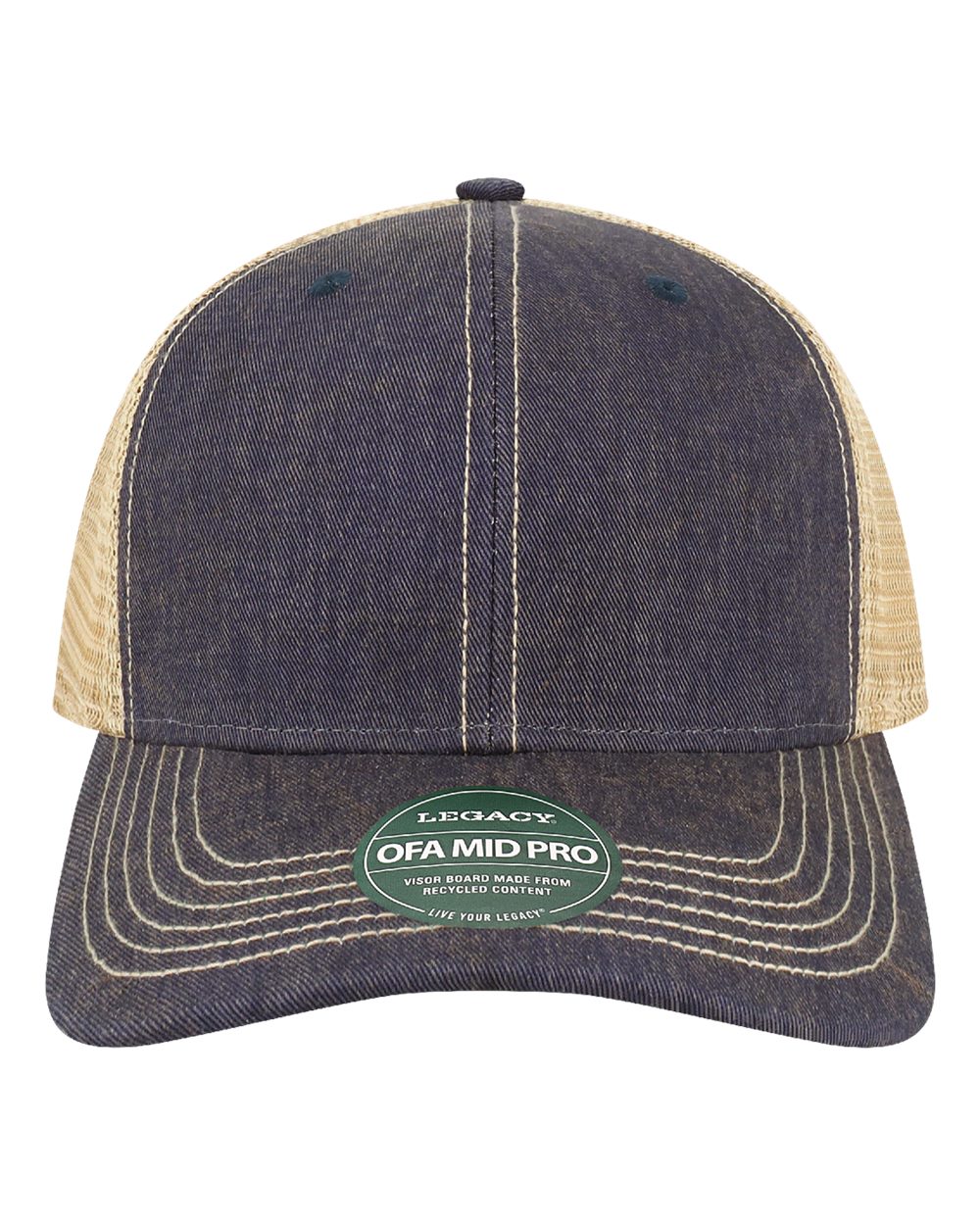 Legacy Ofmps Old Favorite Mid Pro Trucker Cap - Navy Khaki