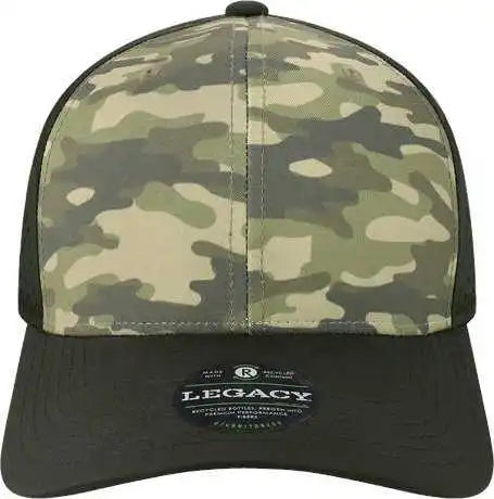 Legacy Rempa Reclaim Mid-pro Adjustable Cap - Dark Olive Green Camo Black - one Size Fits Most