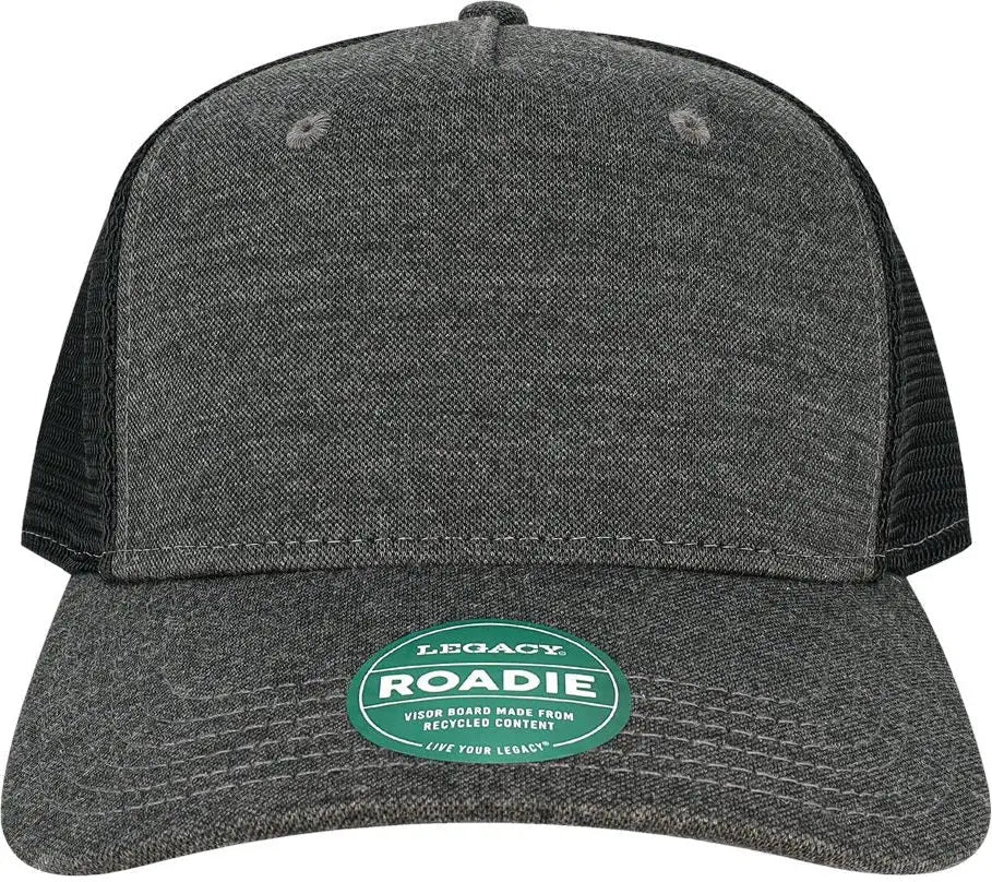 Legacy Roadie Five-panel Trucker Cap - Black