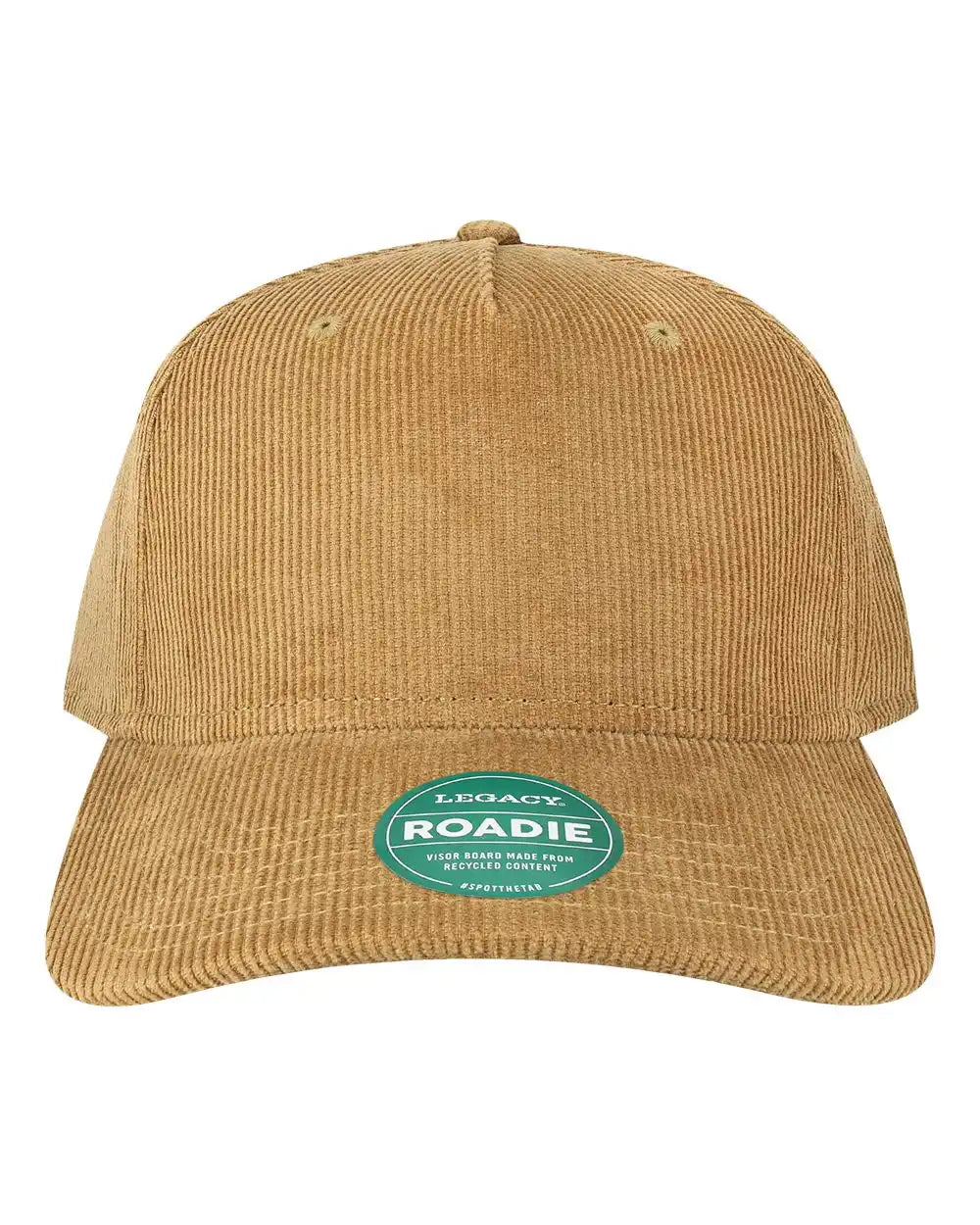 Legacy Roadie Five-panel Trucker Cap - Khaki Corduroy - Adjustable