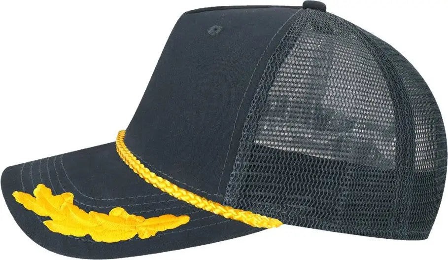 Legacy Roadie Five-panel Trucker Cap - Navy Admiral - one Size Fits Most