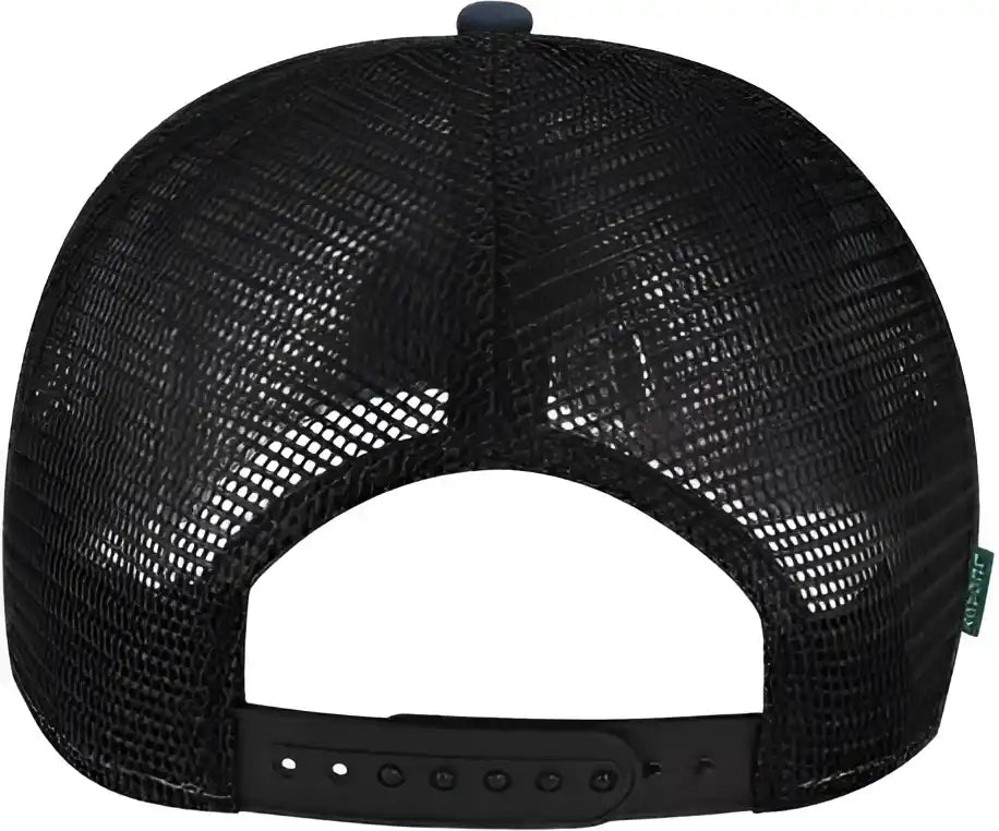 Legacy Roadie Five-panel Trucker Cap - Navy Slub Black - Adjustable