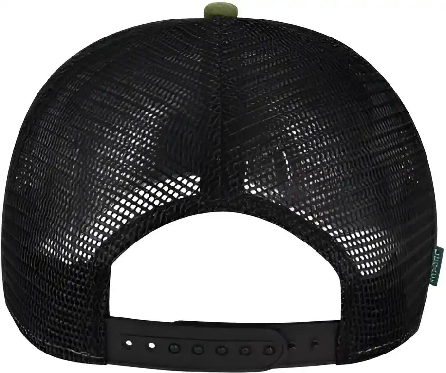Legacy Roadie Five Panel Trucker Cap Olive Slub Black / Adjustable