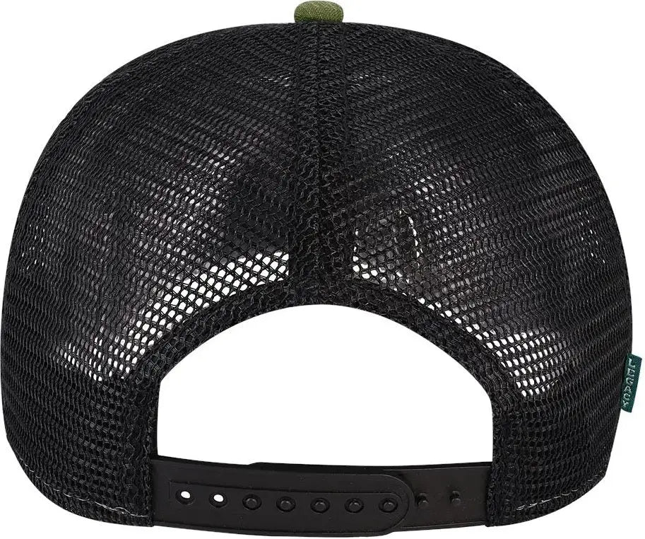Legacy Roadie Five-panel Trucker Cap - Olive Slub Black - one Size Fits Most