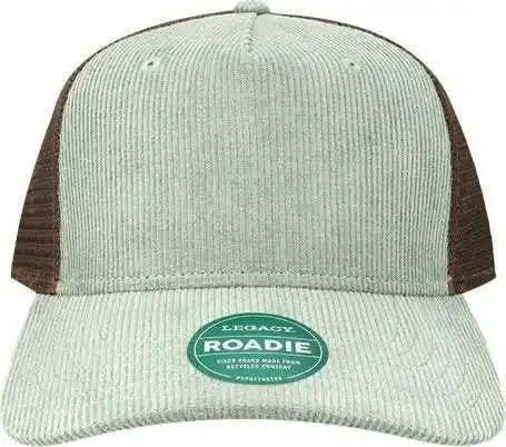 Legacy Roadie Five-panel Trucker Cap - Sawgrass Corduroy Brown - one Size Fits Most