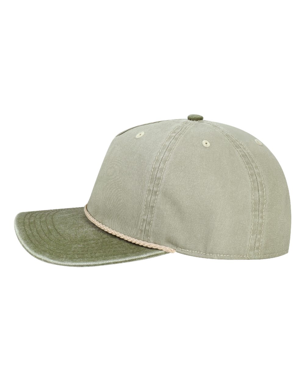 Legacy Skully Cap - Pebble Olive Green-off White