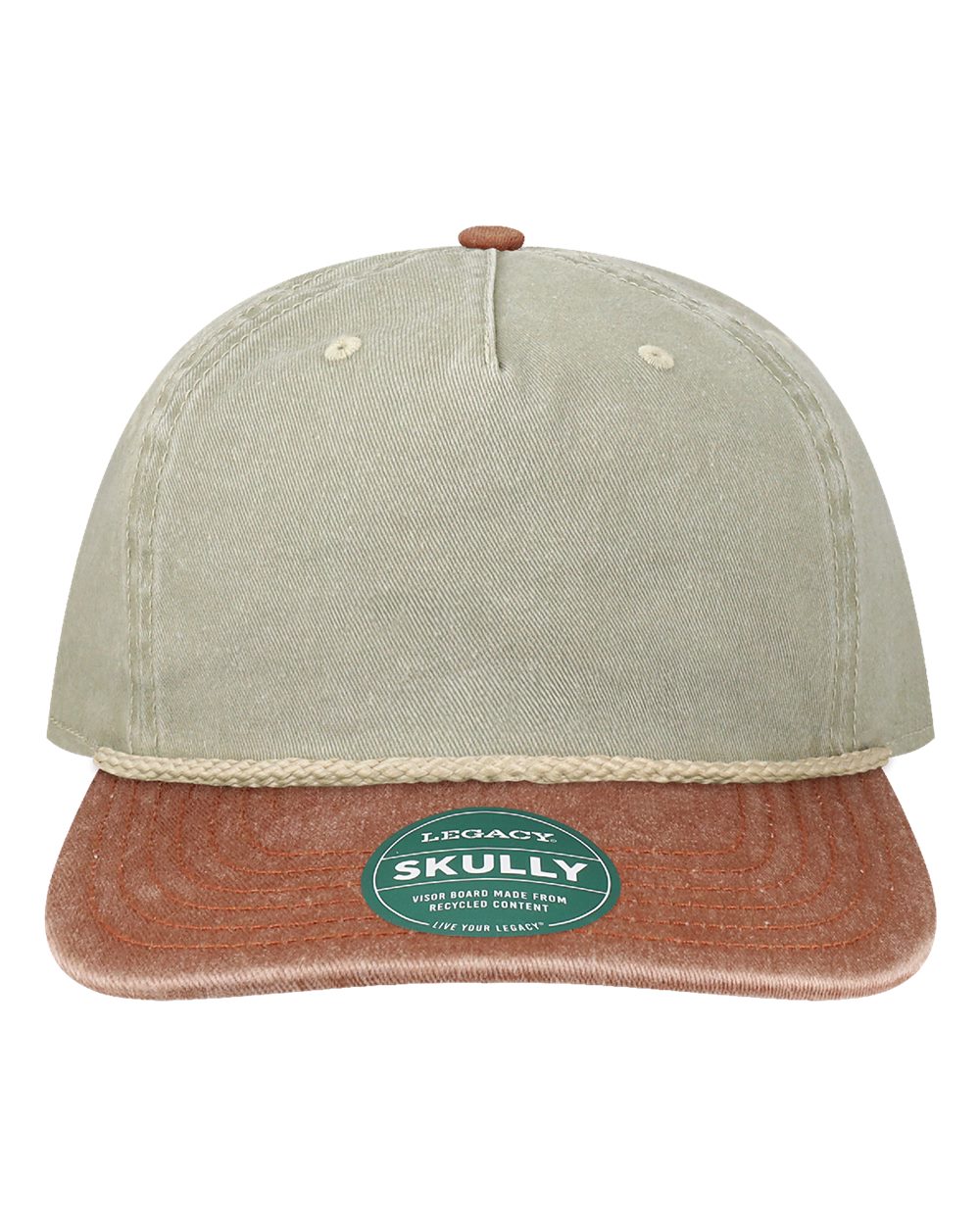 Legacy Skully Cap - Pebble Rust-off White