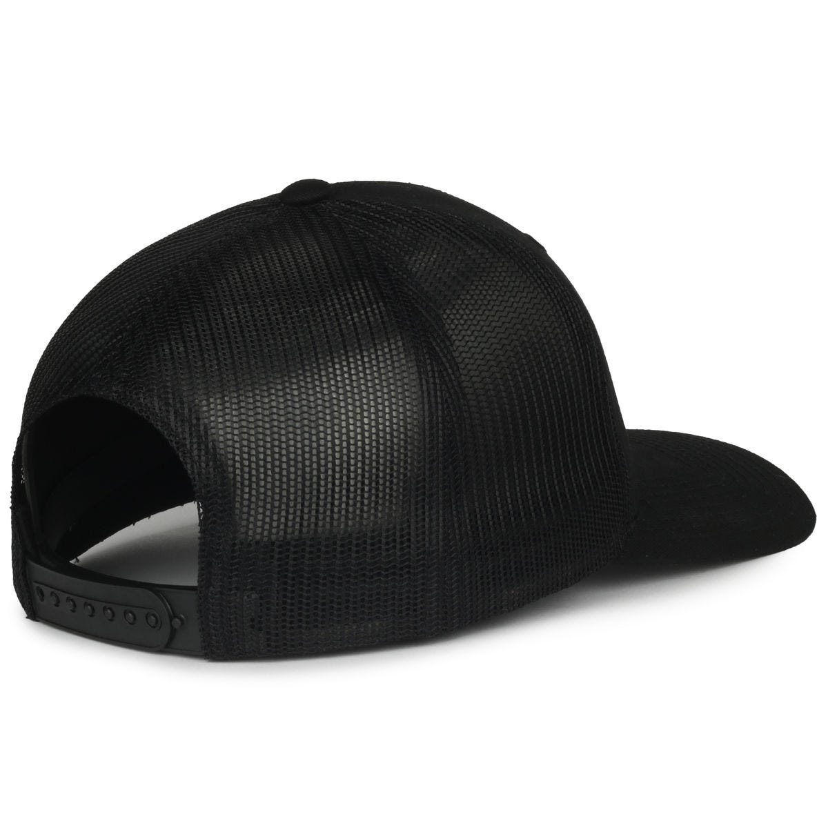 Legendary Headwear LEGEND-91 Structured Mesh Back Trucker Cap - Black/Black