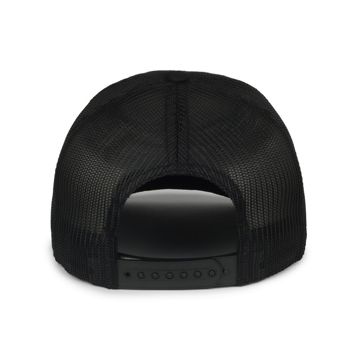 Legendary Headwear LEGEND-91 Structured Mesh Back Trucker Cap - Black/Black