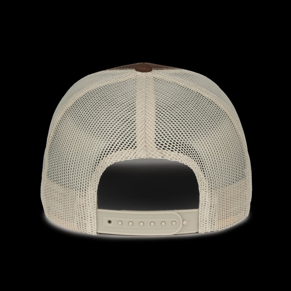 Legendary Headwear LEGEND-91 Structured Mesh Back Trucker Cap - Brown/Khaki