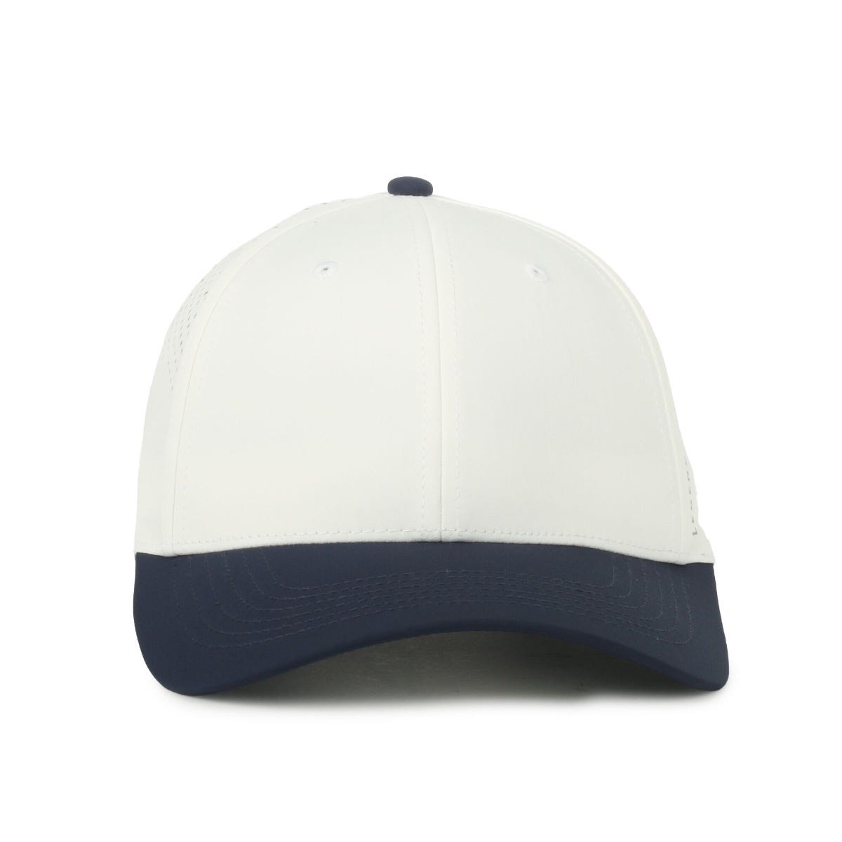 Legendary Headwear Axis Perforated Low Crown Performance Cap - White/navy