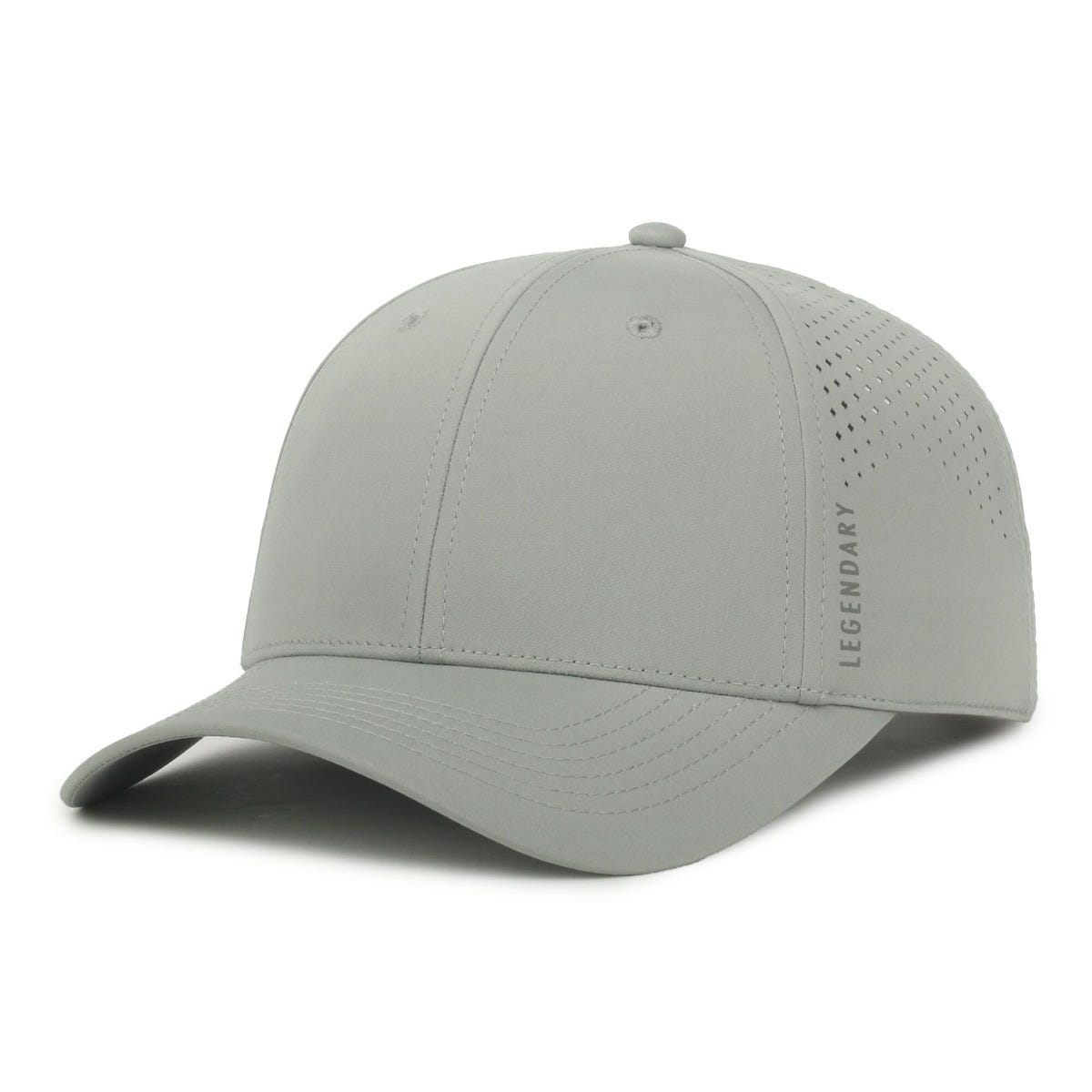 Legendary Headwear Axis Perforated Low Crown Performance Cap - Grey