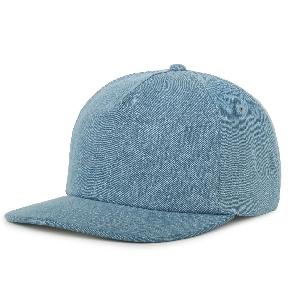 Legendary Headwear Benton Unstructured Flat Visor Snapback Cap - Denim