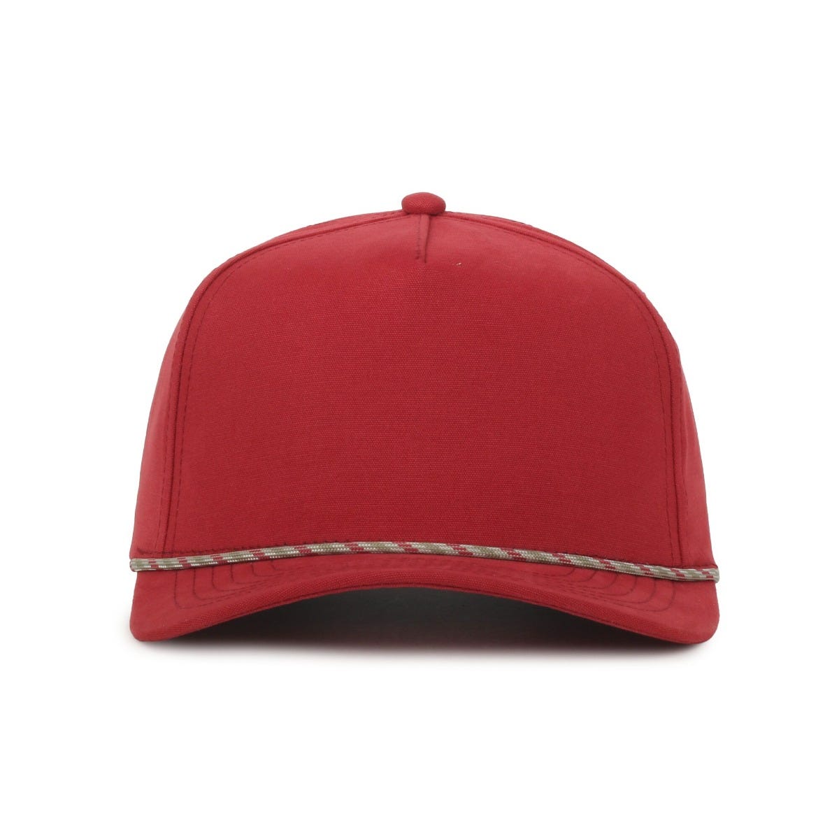 Legendary Headwear Growler Brushed Cotton Canvas Mesh Back Trucker Cap - Cardinal