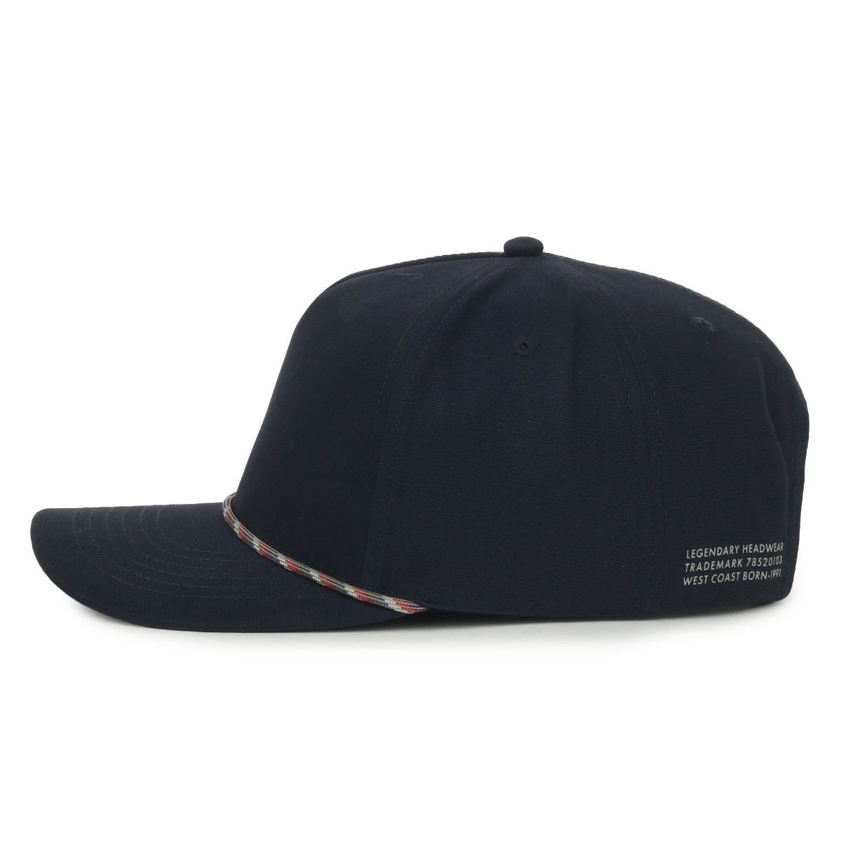 Legendary Headwear Growler Brushed Cotton Canvas Mesh Back Trucker Cap - Navy