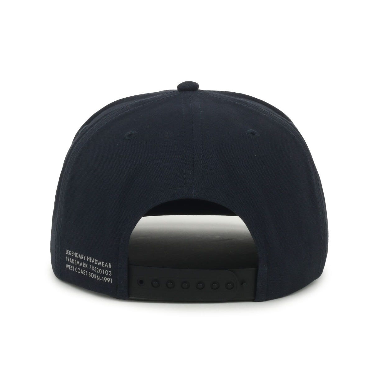 Legendary Headwear Growler Brushed Cotton Canvas Mesh Back Trucker Cap - Navy