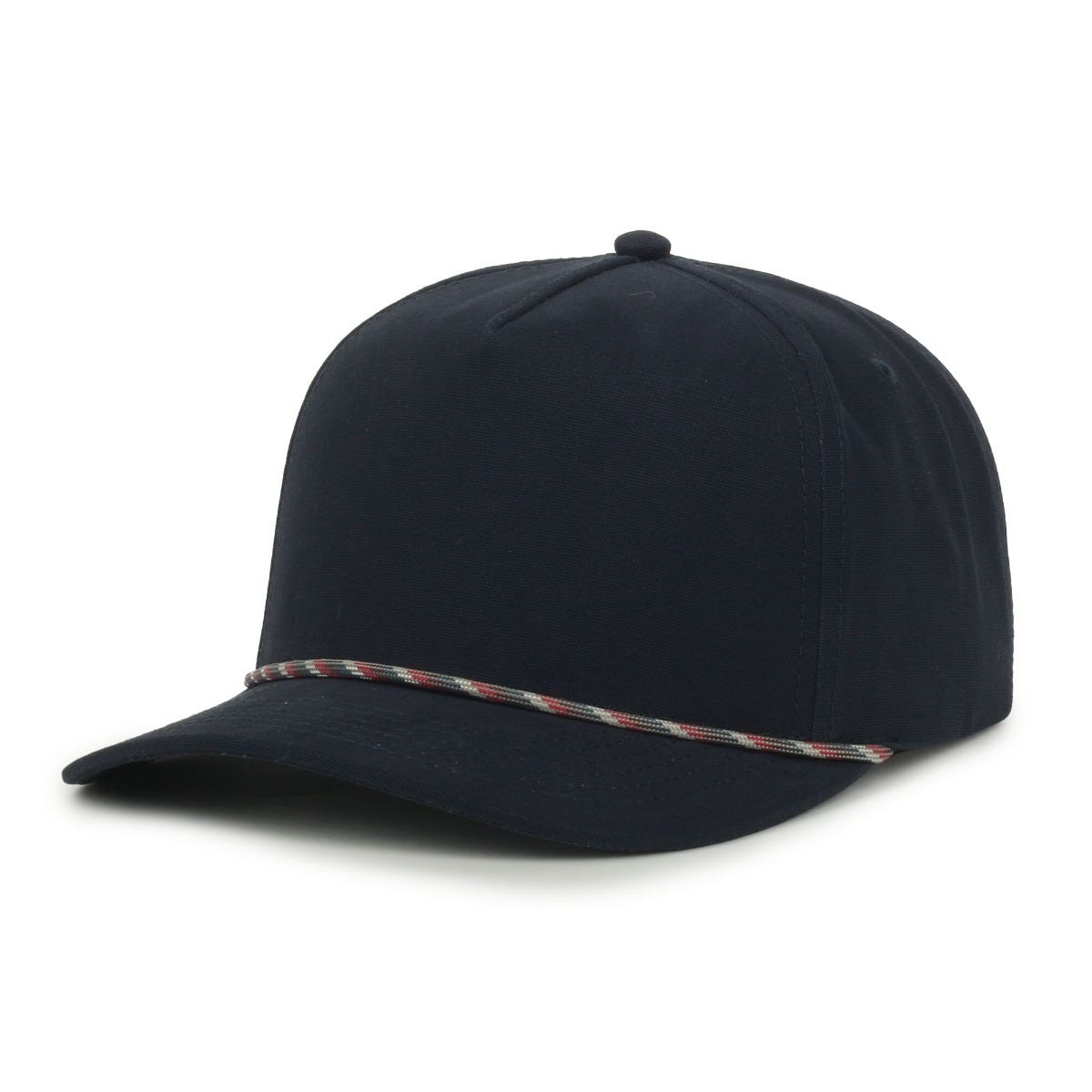 Legendary Headwear Growler Brushed Cotton Canvas Mesh Back Trucker Cap - Navy