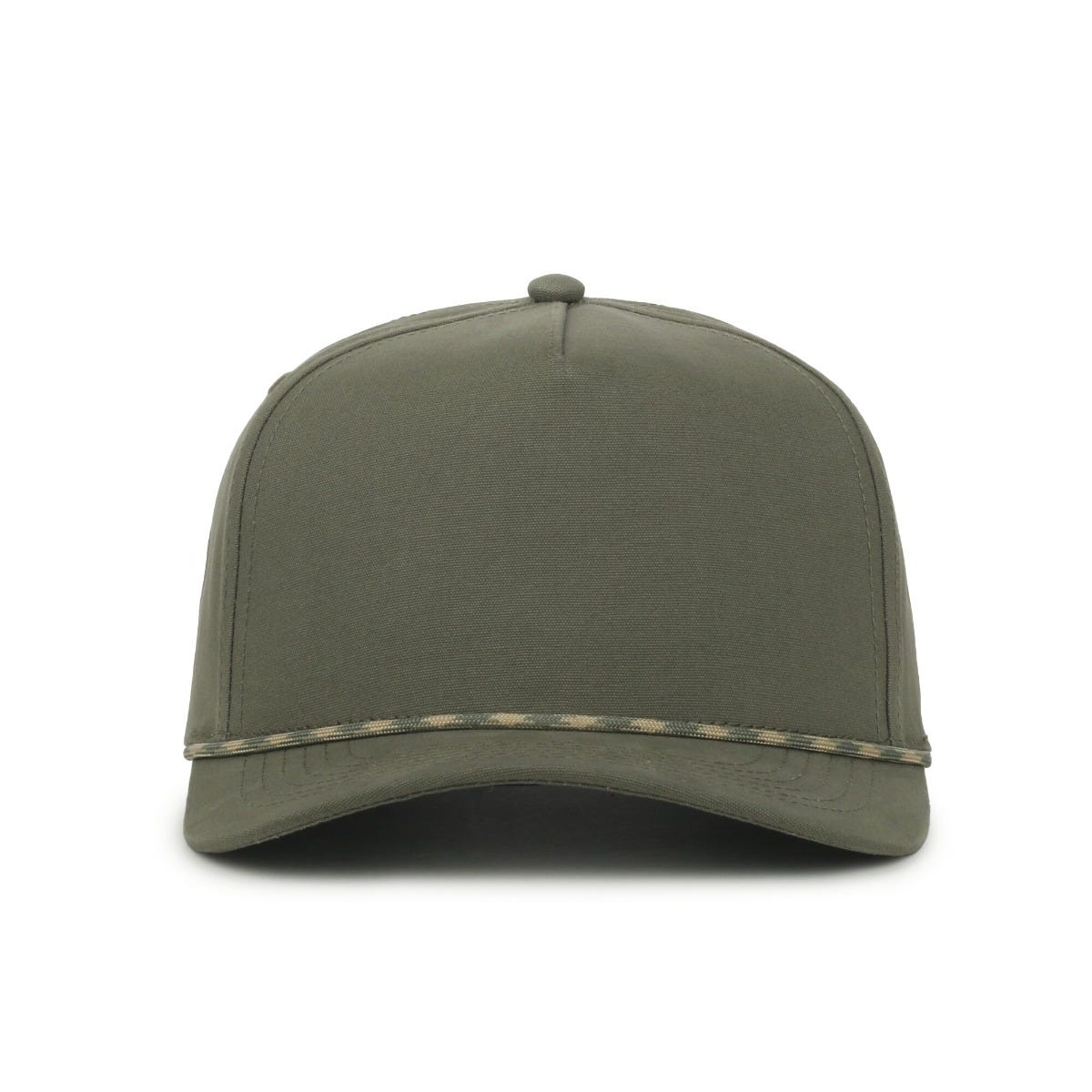 Legendary Headwear Growler Brushed Cotton Canvas Mesh Back Trucker Cap - Olive