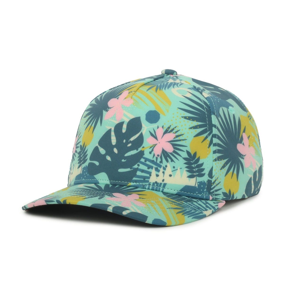 Legendary Headwear Kahuna Trend Print Structured Snapback Cap - Floral/teal