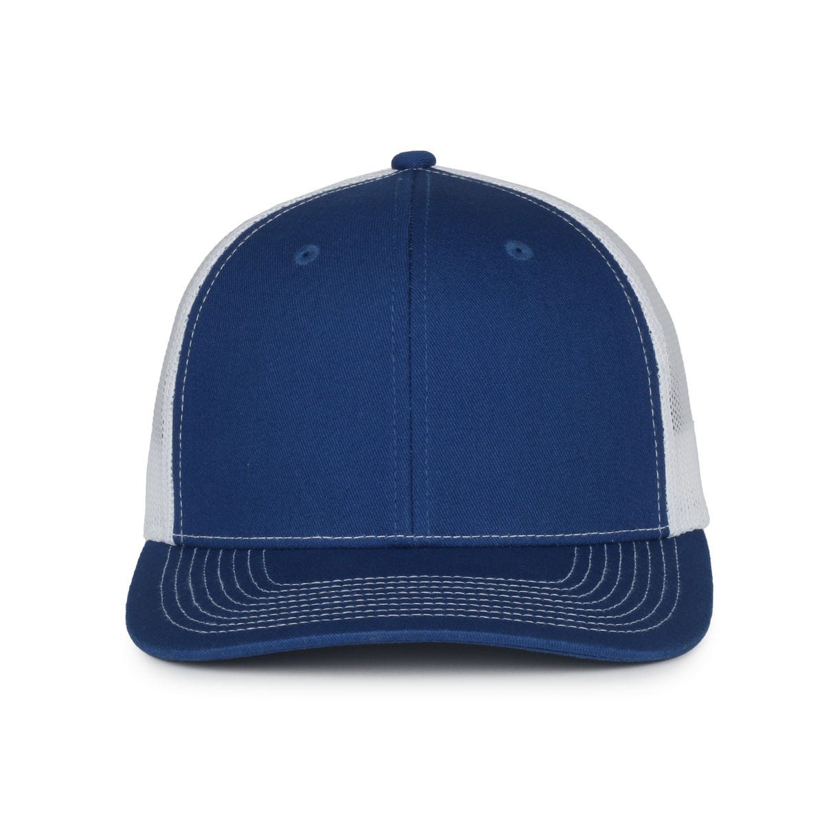 Legendary Headwear Legend-91 Structured Mesh Back Trucker Cap - Royal/white