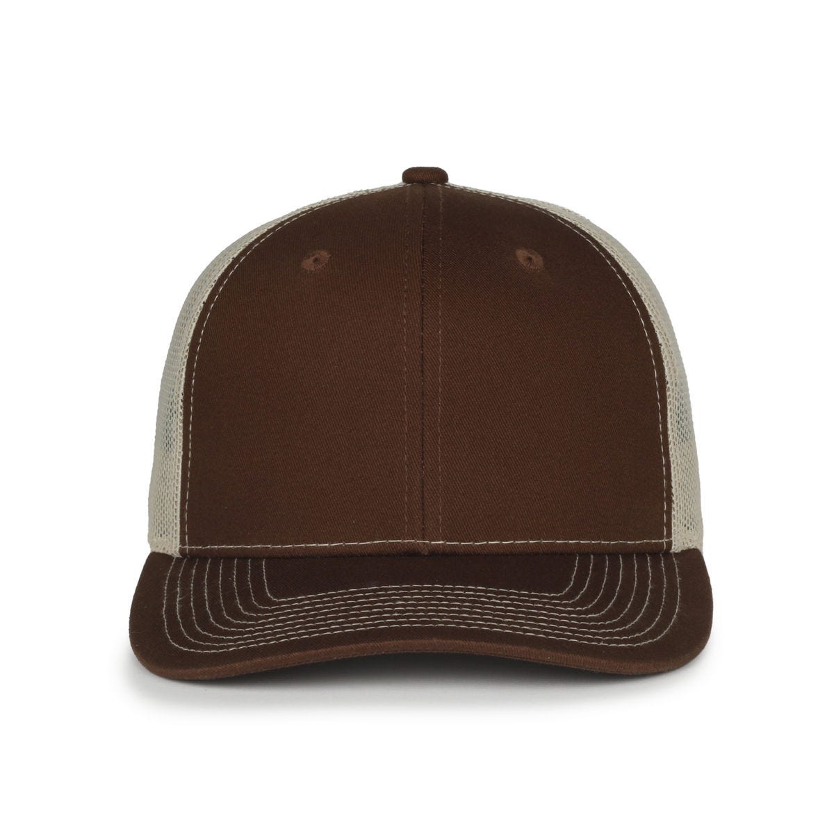 Legendary Headwear Legend-91 Structured Mesh Back Trucker Cap - Brown/khaki