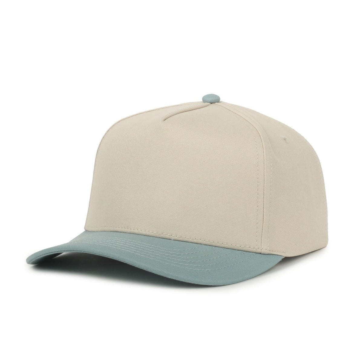 Legendary Headwear Palmetto Cotton Twill Structured Snapback Cap - Stone/dusty Blue