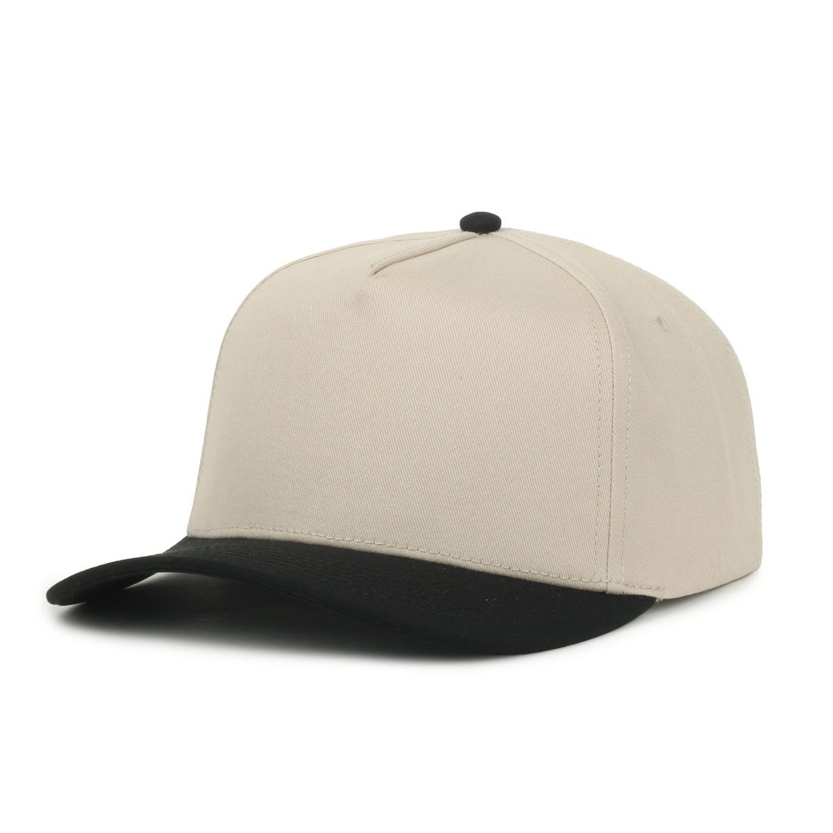 Legendary Headwear Palmetto Cotton Twill Structured Snapback Cap - Stone/black