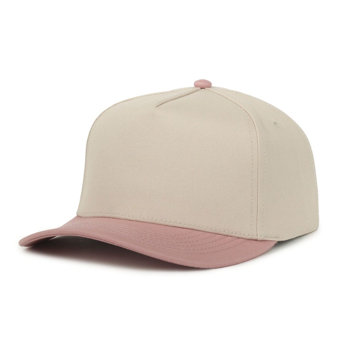 Legendary Headwear Palmetto Cotton Twill Structured Snapback Cap - Stone/rose