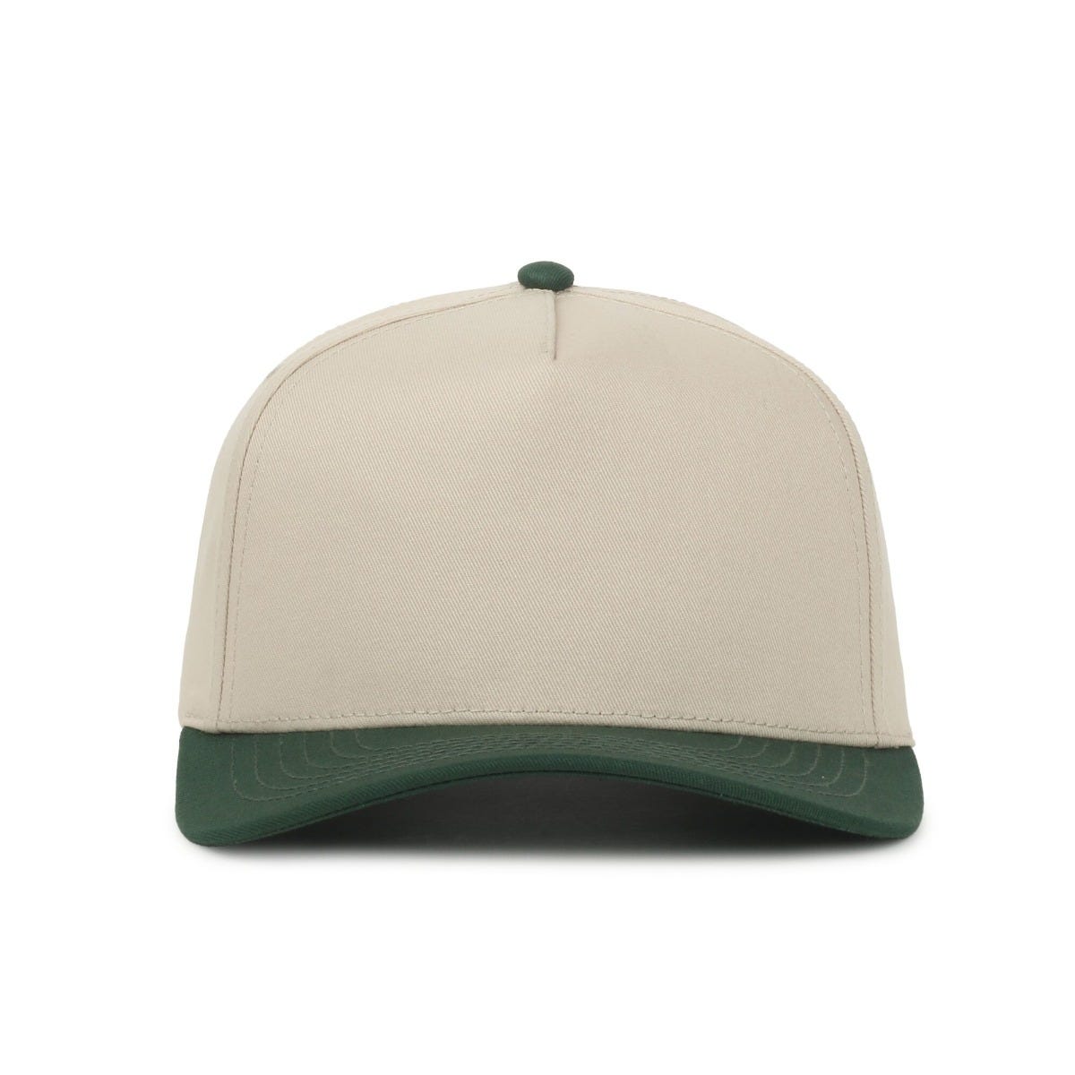 Legendary Headwear Palmetto Cotton Twill Structured Snapback Cap - Stone/dark Green