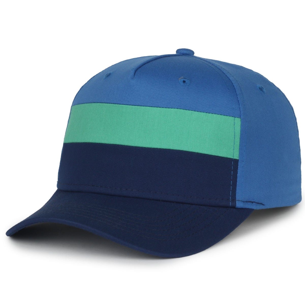 Legendary Headwear Phoenix 7-panel Structured Snapback Cap - Navy/mint/blue
