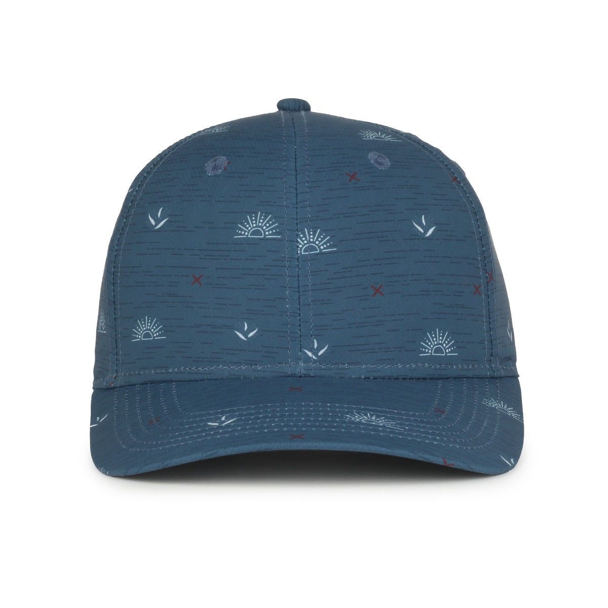 Legendary Headwear Quiver Sublimated Print Structured Snapback Cap - Agave Sunset Slate Blue