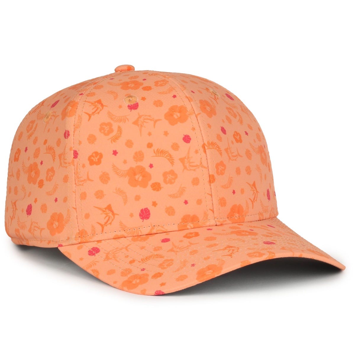 Legendary Headwear Quiver Sublimated Print Structured Snapback Cap - Apricot Crush