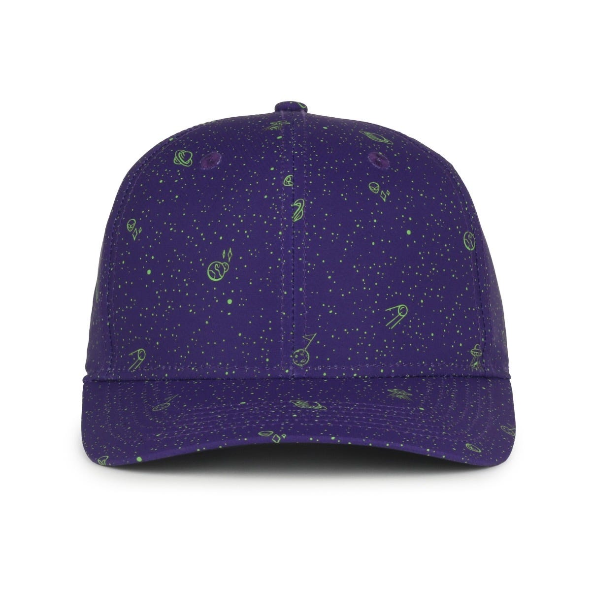 Legendary Headwear Quiver Sublimated Print Structured Snapback Cap - Galactic Purple