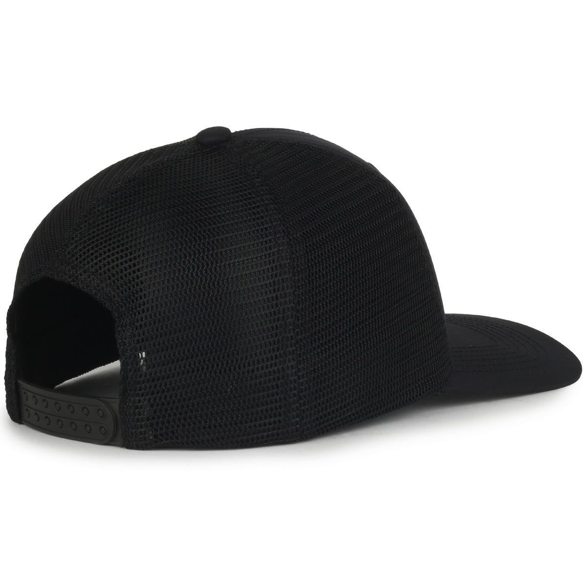 Legendary Headwear Uppers Greenline Recycled Mesh Back Trucker Cap - Black/black