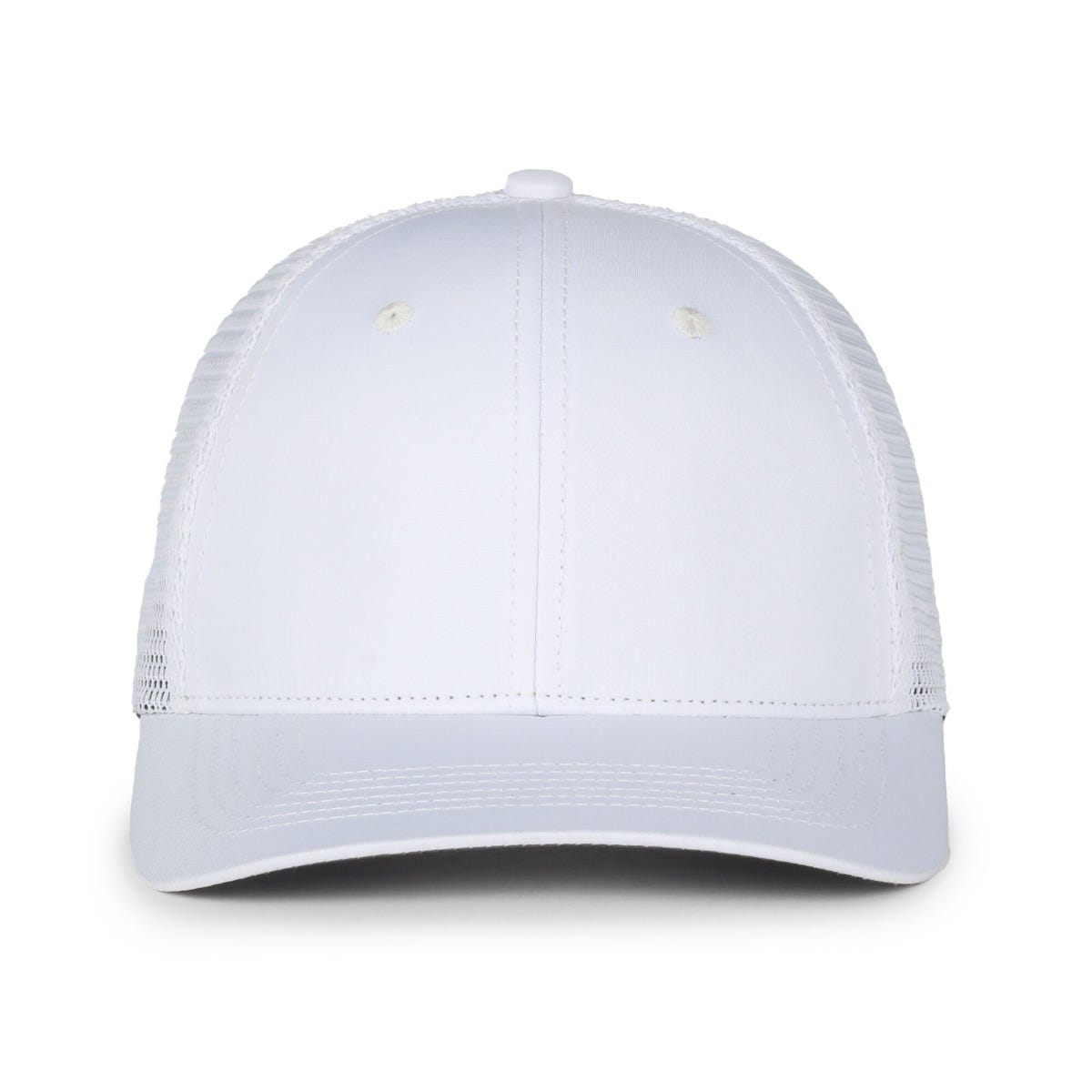 Legendary Headwear Uppers Greenline Recycled Mesh Back Trucker Cap - White/white